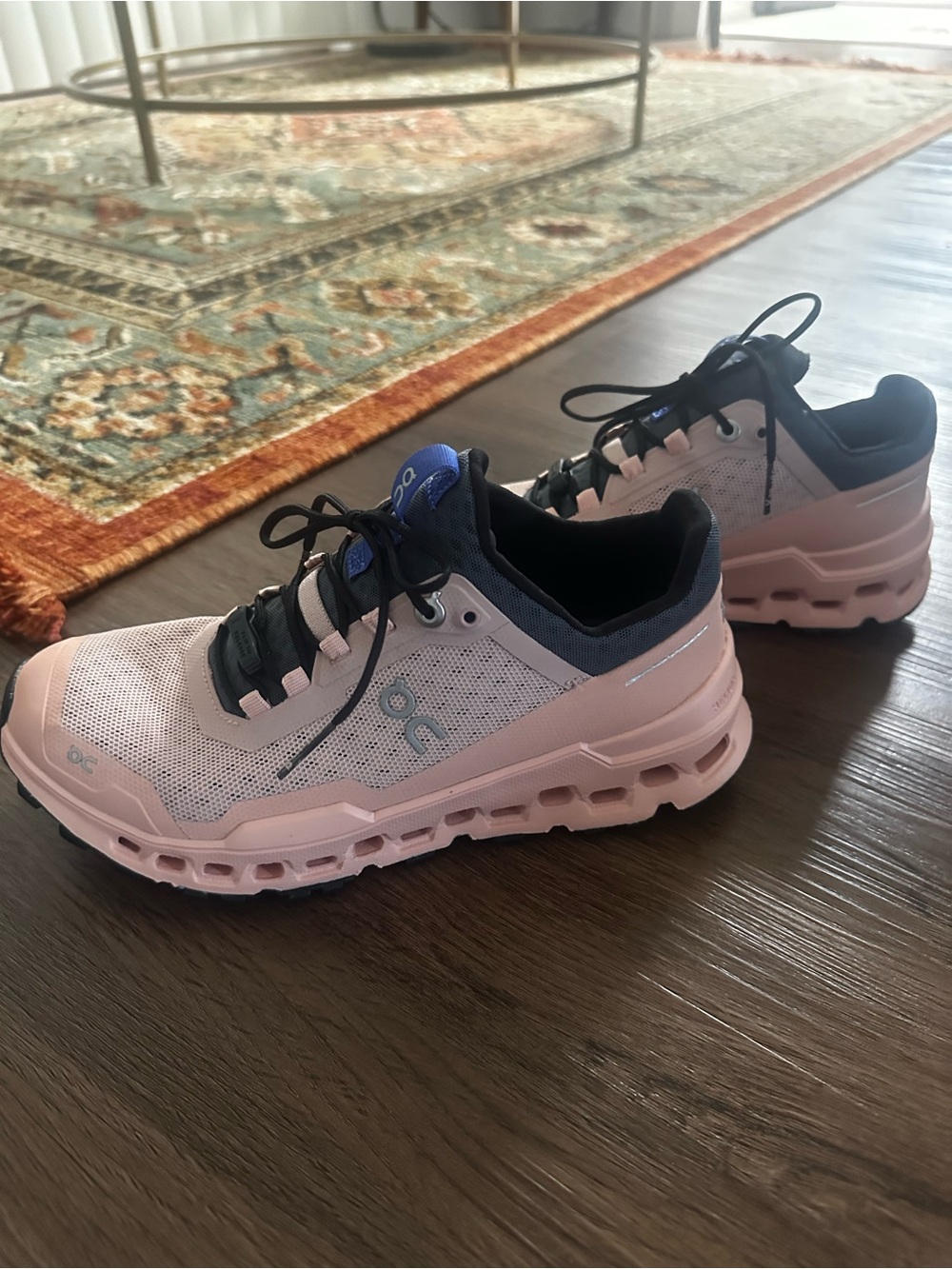On Running Pink and Navy Women's Sneakers